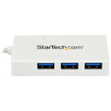 StarTech.com Hub USB-C con 1 Puerto USB-C y 3 Puertos USB-A (SuperSpeed de 5Gbps) - Alimentado por USB - Adaptador Hub L