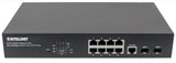 Intellinet Commutateur réseau (switch) Gigabit Ethernet PoE+ administrable via le Web 8 ports avec 2 ports SFP, IEEE 802
