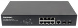 Intellinet Commutateur réseau (switch) Gigabit Ethernet PoE+ administrable via le Web 8 ports avec 2 ports SFP, IEEE 802
