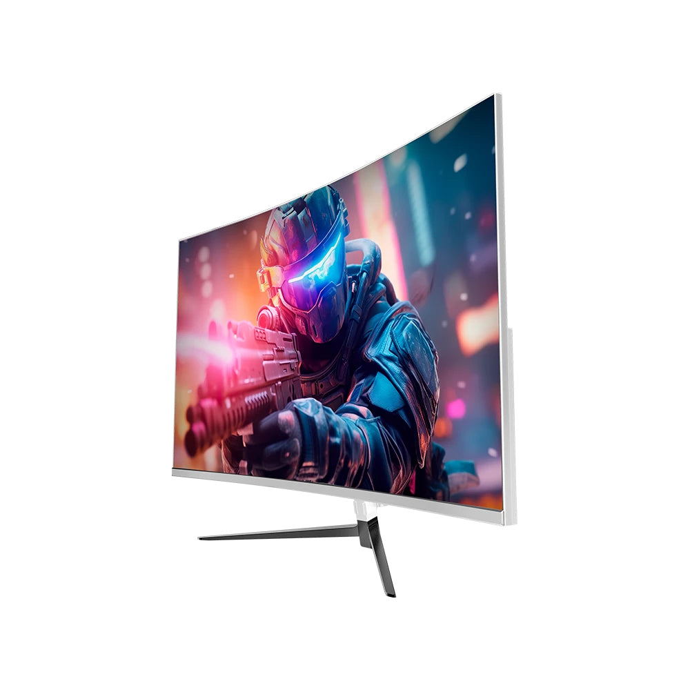 Monitor Gamer Balam Rush 27" Curvo Ultra Earth II MGX27C  FHD 1920x1080 VA 165Hz 1ms HDMI/DP/USB-C 15W/3.5mm Blanco