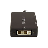 StarTech.com Adaptador USB-C de Vídeo Multipuertos - 3en1 - 4K 30Hz - Negro Adaptadores gráficos USB Si Si Negro