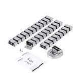 StarTech.com CMVBMOD Cable Escritorio Pasacables Plata Plástico, Acero