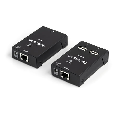 StarTech.com Extensor Alargador USB 2.0 de 4 Puertos por Cable Cat5 o Cat6 - Extensor Compacto USB 2.0 por Ethernet - Ha