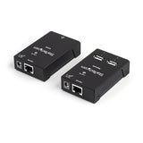 StarTech.com Extensor Alargador USB 2.0 de 4 Puertos por Cable Cat5 o Cat6 - Extensor Compacto USB 2.0 por Ethernet - Ha