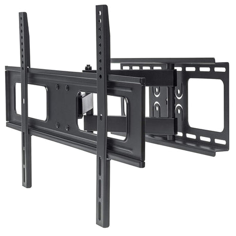 Manhattan Soporte de pared (Articulado) para TV/monitores, pantallas 37"–65", Compatibilidad VESA: de 200x200 a 600x400 mm (verifique las dimensiones de los cuatro orificios de montaje traseros), carga máxima 50 kg, negro Monitor negro