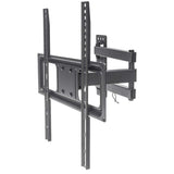 Manhattan Soporte para TV, de pared, movimiento articulado, pantallas curvas o planas de 32" a 55" de máximo 35 kg Monitor Negro