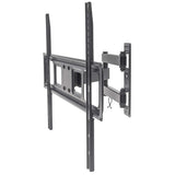 Manhattan Soporte para TV, de pared, movimiento articulado, pantallas curvas o planas de 37" a 70" de máximo 35 kg Monitor Negro