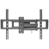 Manhattan Soporte para TV, de pared, movimiento articulado, pantallas curvas o planas de 37" a 70" de máximo 35 kg Monitor Negro