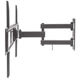 Manhattan Soporte para TV, de pared, movimiento articulado, pantallas curvas o planas de 37" a 70" de máximo 35 kg Monitor Negro