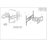 Manhattan Soporte Universal de Pared para TV, con Movimiento Completo, Básico Monitor Negro