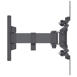 Manhattan Soporte de pared para TV/monitores (Inclinación y Giro 2 pivotes), pantallas 13"–42", Compatibilidad VESA: de 75x75 a 200x200 mm (verifique las dimensiones de los cuatro orificios de montaje traseros), carga máxima 20 kg Monitor Negro