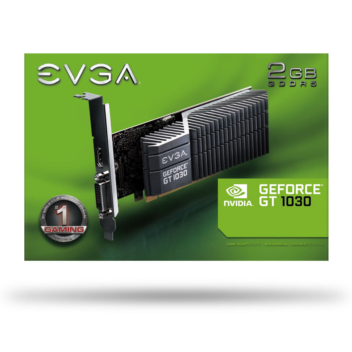 Tarjeta de Video NVIDIA GeForce GT 1030 EVGA SC 2GB GDDR5, 1xHDMI, 1xDVI, PCI Express 3.0, Fuente de Poder EVGA 450 W3 4