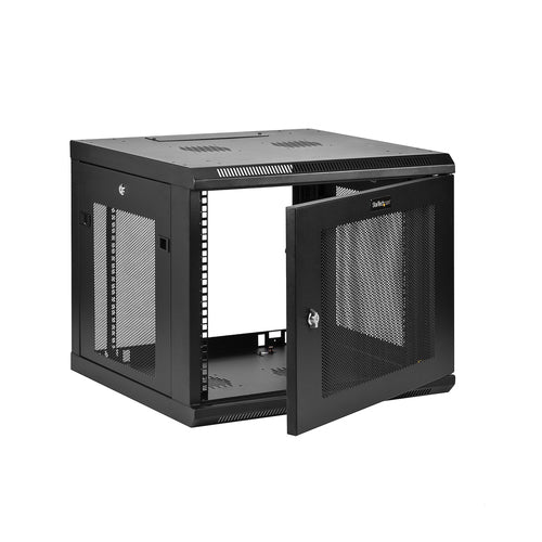 StarTech.com Armario Rack de Pared para Servidores 9U 19"4 Columnas y Estante 1U - Rack de Servidores de Montaje en