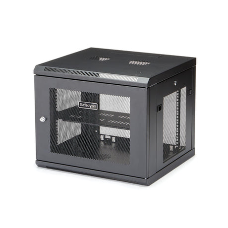 StarTech.com Armario Rack de Pared para Servidores 9U 19"4 Columnas y Estante 1U - Rack de Servidores de Montaje en