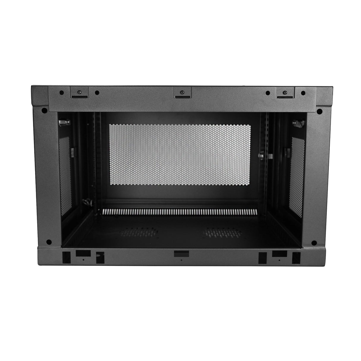 StarTech.com Armario Rack de Pared para Servidores 6U 19" 2 Columnas y Estante 1U - Rack de Servidores de Montaje en Pared - Rack Ventilado para Equipo de Red Rack 6U Bastidor de pared 90 kg Negro