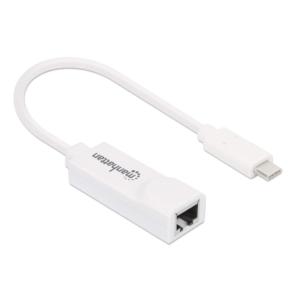 Manhattan Adaptador de USB Tipo C a Red Gigabit tarjetas de red Alámbrico USB Tipo C Ethernet 1