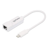 Manhattan Adaptador de USB Tipo C a Red Gigabit tarjetas de red Alámbrico USB Tipo C Ethernet 1