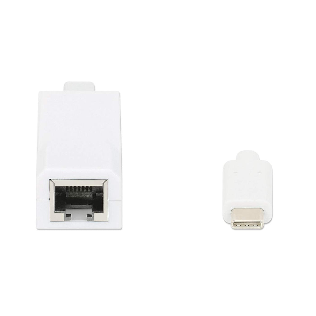 Manhattan Adaptador de USB Tipo C a Red Gigabit tarjetas de red Alámbrico USB Tipo C Ethernet 1
