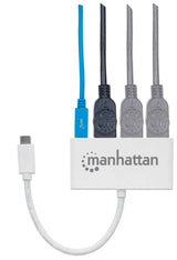 Manhattan Hub de 3 puertos USB 3.2 Gen 1 con Power Delivery, MAN-163552