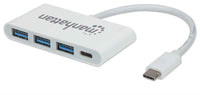 Manhattan Hub de 3 puertos USB 3.2 Gen 1 con Power Delivery hubs de interfaz USB 3.2 Gen 1 (3.1 Gen 1) Type-C 3 1 4