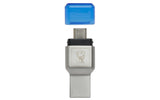 Kingston Technology MobileLite Duo 3C lector de tarjetas 10 Mbit/s Azul, Plata Si 18 mm