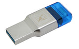 Kingston Technology MobileLite Duo 3C lector de tarjetas 10 Mbit/s Azul, Plata Si 18 mm