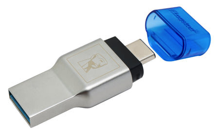 Kingston Technology MobileLite Duo 3C lector de tarjetas 10 Mbit/s Azul, Plata Si 18 mm