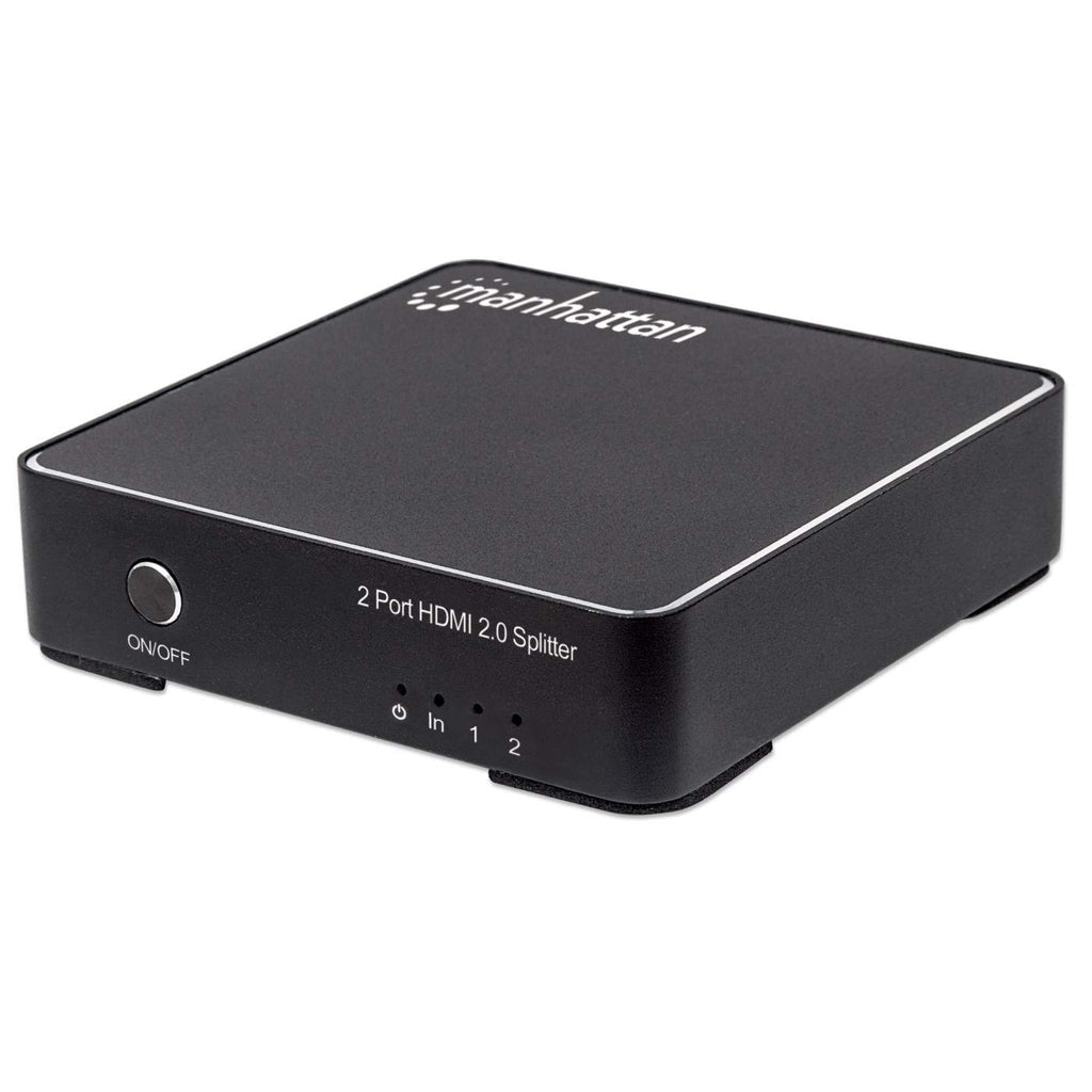 Manhattan Splitter HDMI 4K de 2 puertos divisores de vídeo HDMI 2x HDMI 2 Si