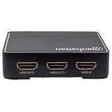 Manhattan Splitter HDMI 4K de 2 puertos divisores de vídeo HDMI 2x HDMI 2 Si