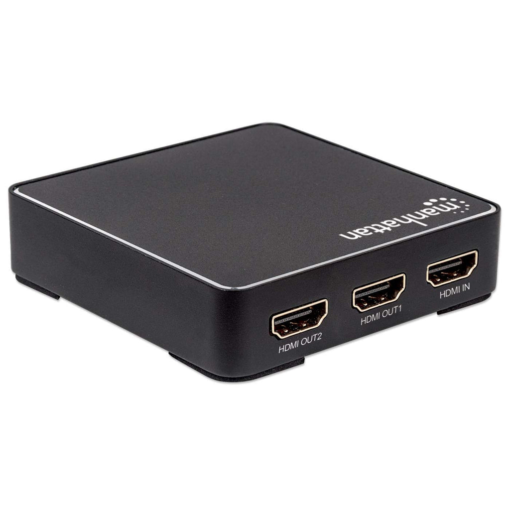 Manhattan Splitter HDMI 4K de 2 puertos divisores de vídeo HDMI 2x HDMI 2 Si
