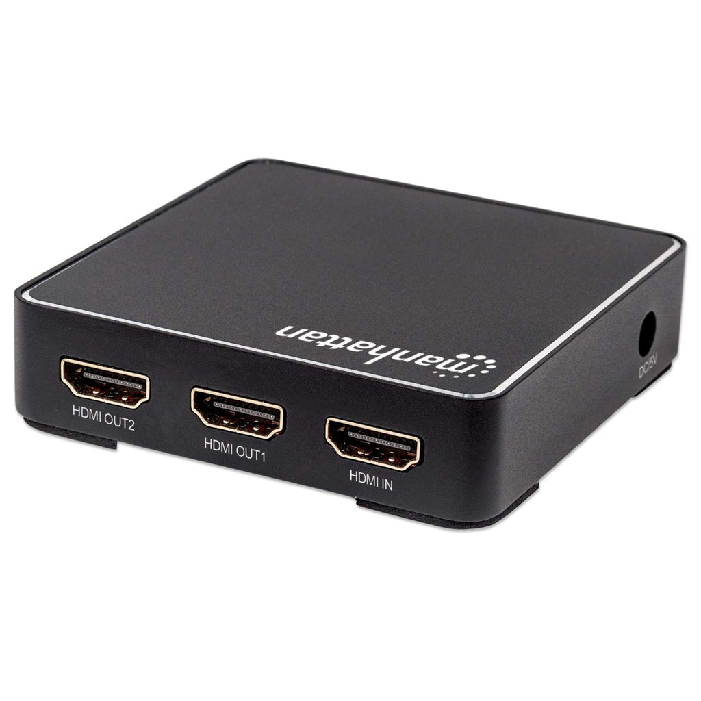 Manhattan Splitter HDMI 4K de 2 puertos divisores de vídeo HDMI 2x HDMI 2 Si