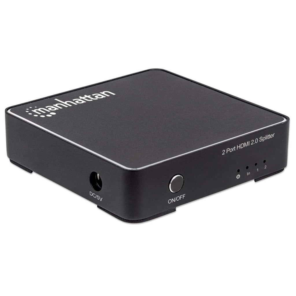 Manhattan Splitter HDMI 4K de 2 puertos divisores de vídeo HDMI 2x HDMI 2 Si