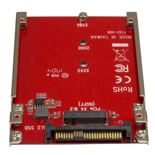 StarTech.com Tarjeta Adaptador PCI Express M.2 a U.2 SFF8639 para SSD NVMe M.2 - Conversor para SSD M.2 - Tarjeta Anfitr