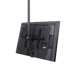 StarTech.com Soporte de Techo para TV - Soporte Universal de Cielo Raso para TV con Mástil Telescópico Largo Ajustable - Soporte VESA para Pantallas de 32" a 75" - Giro e Inclinación Monitor