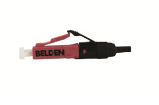 Belden AX105252-S1 adaptador de fibra óptica LC Negro, Violeta
