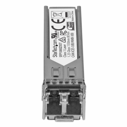 StarTech.com Módulo Transceptor SFP Compatible con MSA sin Codificar - 1000BASE-ZX - Fibra Monomodo (SMF) de 1GbE - SFP 