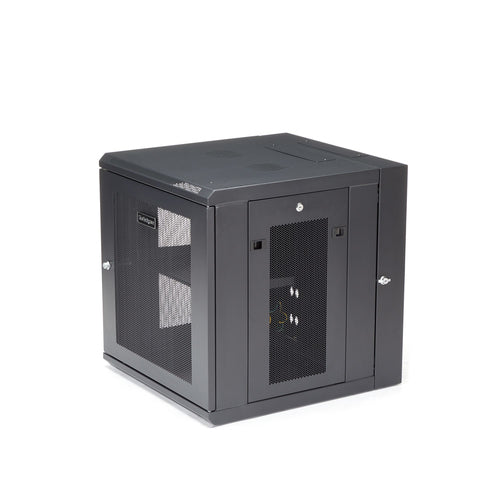 StarTech.com Armario Rack de Pared para Servidores 12U 19" 4 Columnas y Estante 1U - Rack de Servidores de Montaje 