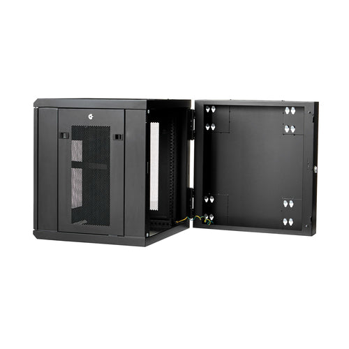 StarTech.com Armario Rack de Pared para Servidores 12U 19" 4 Columnas y Estante 1U - Rack de Servidores de Montaje 