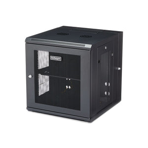 StarTech.com Armario Rack de Pared para Servidores 12U 19" 4 Columnas y Estante 1U - Rack de Servidores de Montaje 