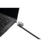 Kensington Candado con llave ClickSafe 2.0 para ranuras tipo "wedge" Cable antirrobo Negro, Plata Portátil 210
