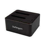 StarTech.com Docking Station USB 3.0 de 2 Bahías SATA de 2,5 o 3,5 Pulgadas para SSD o Disco Duro Base de Conexión para 