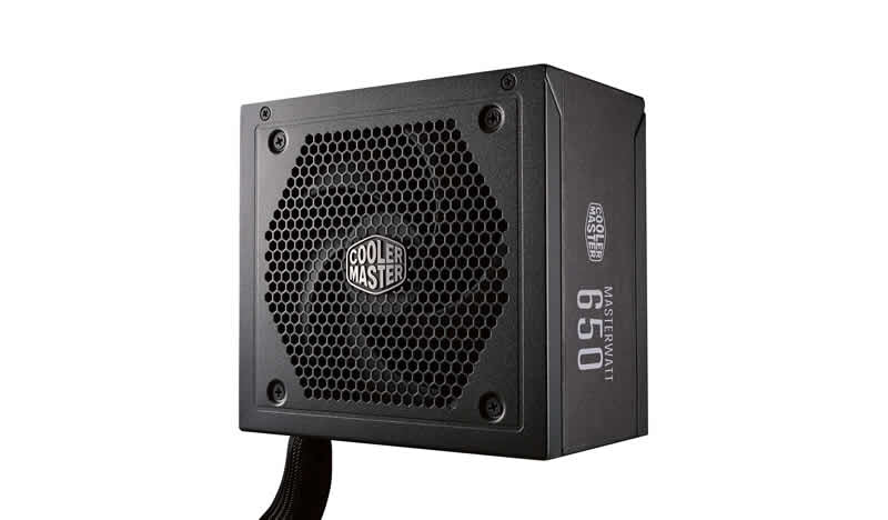 Fuente de Poder Cooler Master MasterWatt 650W ATX 12V 80 Plus Bronze Semi Modular 20+4 pin Fan 120mm Negro