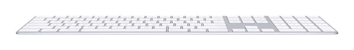 Apple Magic teclado Universal QWERTY Inglés de EE.UU. Blanco, Inalámbrico y alámbrico, Interruptor de llave de tijera