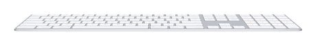 Apple Magic teclado Universal QWERTY Inglés de EE.UU. Blanco, Inalámbrico y alámbrico, Interruptor de llave de tijera