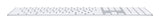 Apple MXCJ3LL/A teclado Universal Bluetooth QWERTY Inglés de EE.UU. Plata, Blanco