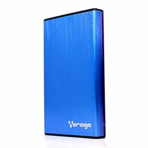 Vorago HDD-201 Caja de disco duro (HDD) Azul 2.5", SATA, 5 Gbit/s, Conexión USB