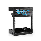 StarTech.com Rack de Servidores Abierto de 12U de Pared - de 19 Pulgadas - de 2 Columnas - de Profundidad Ajustable - pa