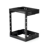 StarTech.com Rack de Servidores Abierto de 12U de Pared - de 19 Pulgadas - de 2 Columnas - de Profundidad Ajustable - pa