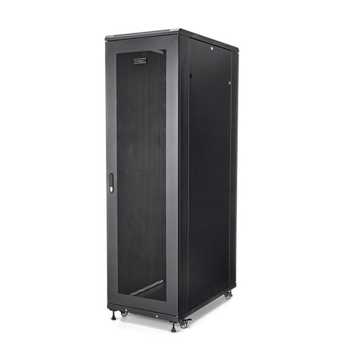 StarTech.com Rack Armario de Equipos de 4 Columnas 42U - Profundidad de 36in - Rack Armario de 19 Pulgadas con Ruedas - 