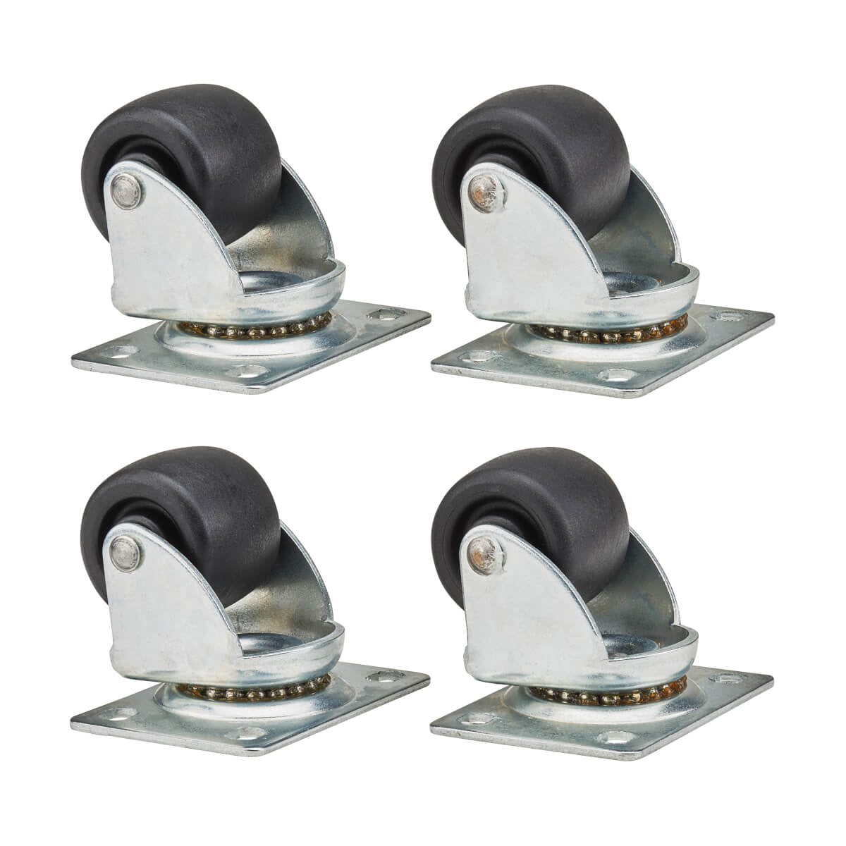 Tripp Lite SRCASTER Juego de ruedecitas SmartRack, paquete de 4 Accesorios para rack Negro 249,5 kg 2,72 kg